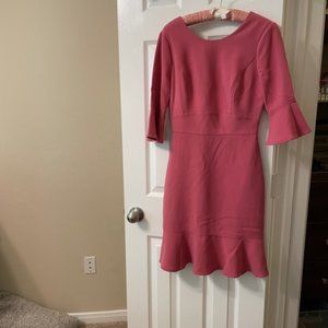 NWT WHBM Pink A-line Flare Dress, size 0